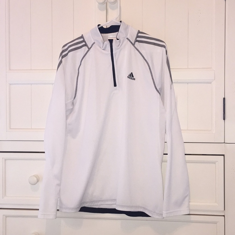 Men’s white adidas top size large